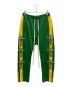 MAYO（メイヨー）の古着「Mayo Embroidery Track pants トラックパンツ」｜グリーン×イエロー