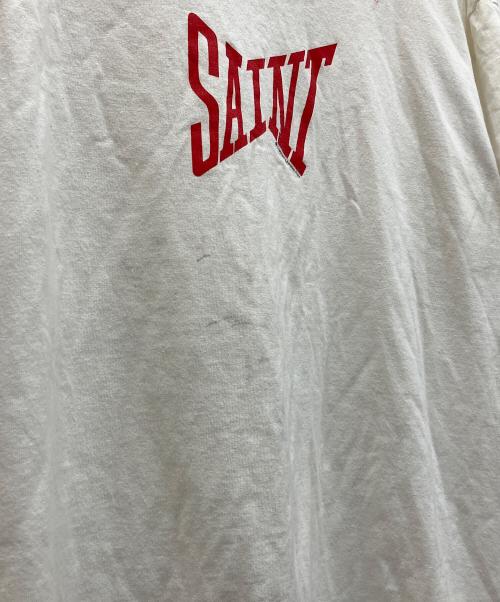 SAINT MICHAEL（セントマイケル）SAINT MICHAEL (セントマイケル) 24SS RIBON SAINT SS TEE ホワイト サイズ:XXLの古着・服飾アイテム