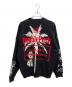 TAIN DOUBLE PUSH (タイン ダブルプッシュ) ROYAL FLASH (ロイヤルフラッシュ) 別注ニットカーディガン ブラック サイズ:XL：8000円