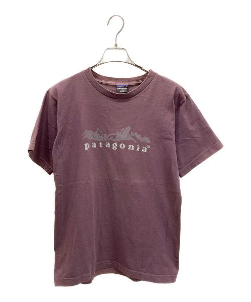 Patagonia（パタゴニア）Patagonia (パタゴニア) 90S ロゴプリントTシャツ パープル サイズ:Sの古着・服飾アイテム