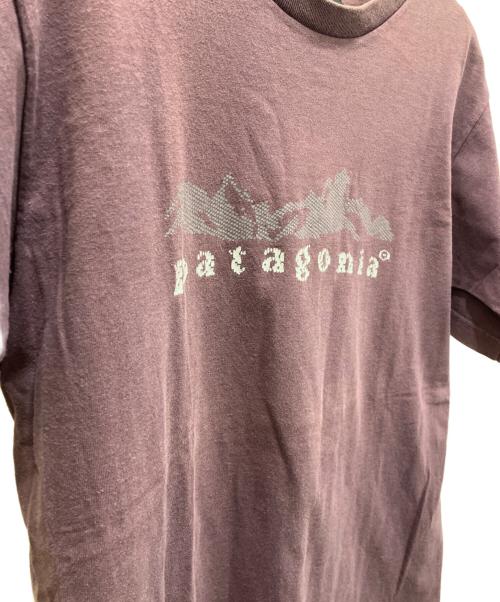 Patagonia（パタゴニア）Patagonia (パタゴニア) 90S ロゴプリントTシャツ パープル サイズ:Sの古着・服飾アイテム