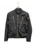 DIESEL（ディーゼル）の古着「ジャケット バイカージャケット」｜ブラック