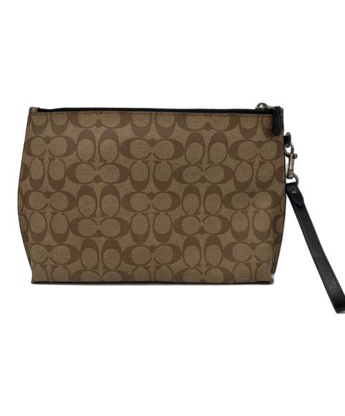 COACH（コーチ）COACH (コーチ) クラッチバッグ ブラウンの古着・服飾アイテム
