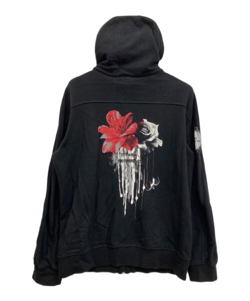 s'yte（サイト）s'yte (サイト) Rose & Spider Back Print Zip-Up Hoodie ブラック サイズ:3の古着・服飾アイテム