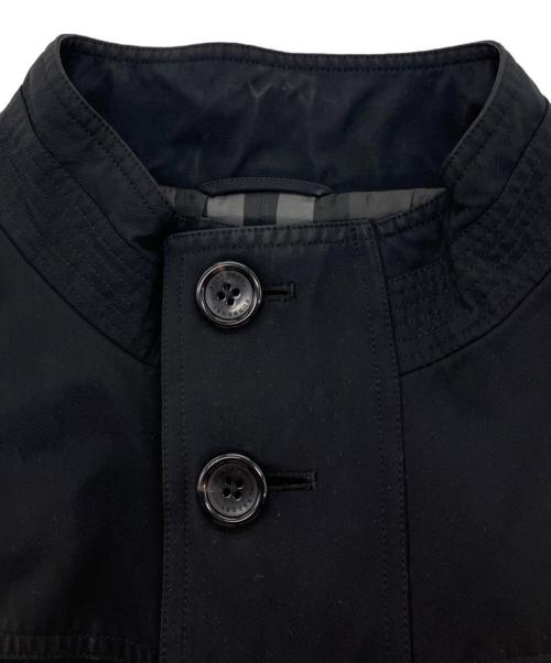 BURBERRY LONDON（バーバリーロンドン）BURBERRY LONDON (バーバリーロンドン) スタンドカラーコート ブラック サイズ:XLの古着・服飾アイテム