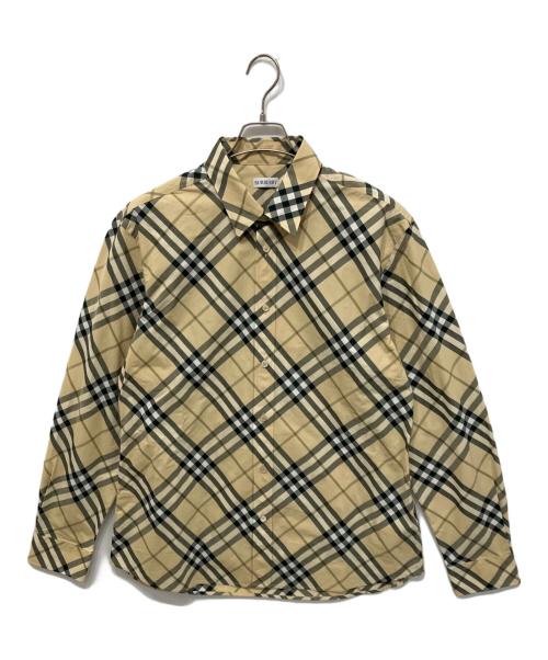 BURBERRY（バーバリー）BURBERRY (バーバリー) コットンチェックシャツ ベージュ サイズ:Lの古着・服飾アイテム