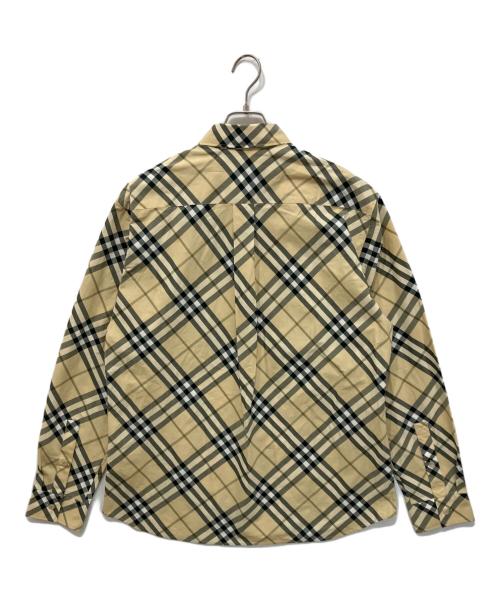 BURBERRY（バーバリー）BURBERRY (バーバリー) コットンチェックシャツ ベージュ サイズ:Lの古着・服飾アイテム