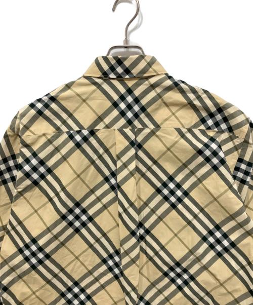 BURBERRY（バーバリー）BURBERRY (バーバリー) コットンチェックシャツ ベージュ サイズ:Lの古着・服飾アイテム