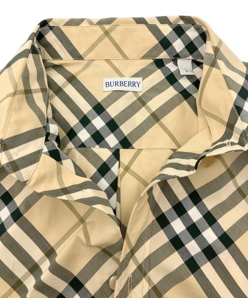 BURBERRY（バーバリー）BURBERRY (バーバリー) コットンチェックシャツ ベージュ サイズ:Lの古着・服飾アイテム