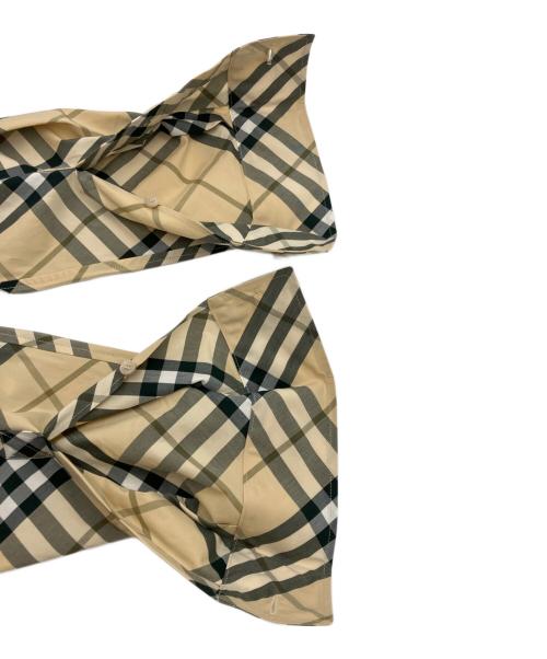 BURBERRY（バーバリー）BURBERRY (バーバリー) コットンチェックシャツ ベージュ サイズ:Lの古着・服飾アイテム