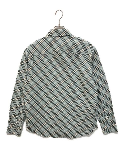 BURBERRY（バーバリー）BURBERRY (バーバリー) コットン バイアスチェックシャツ ブルー サイズ:Ｍの古着・服飾アイテム