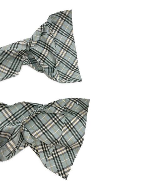 BURBERRY（バーバリー）BURBERRY (バーバリー) コットン バイアスチェックシャツ ブルー サイズ:Ｍの古着・服飾アイテム