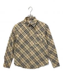 BURBERRY（バーバリー）の古着「コットンチェックシャツ」｜ベージュ×ブラウン