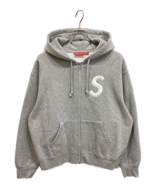 SUPREME（シュプリーム）SUPREME (シュプリーム) 25AW S Logo Zip Up Hooded Sweatshirt ジップパーカー グレー サイズ:Mの古着・服飾アイテム