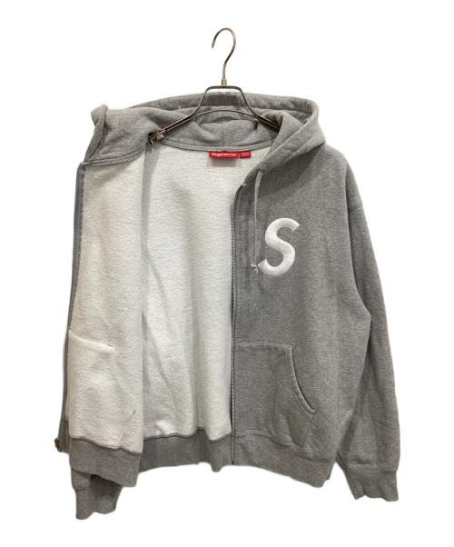 SUPREME（シュプリーム）SUPREME (シュプリーム) 25AW S Logo Zip Up Hooded Sweatshirt ジップパーカー グレー サイズ:Mの古着・服飾アイテム