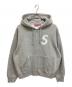 SUPREME（シュプリーム）の古着「25AW S Logo Zip Up Hooded Sweatshirt ジップパーカー」｜グレー