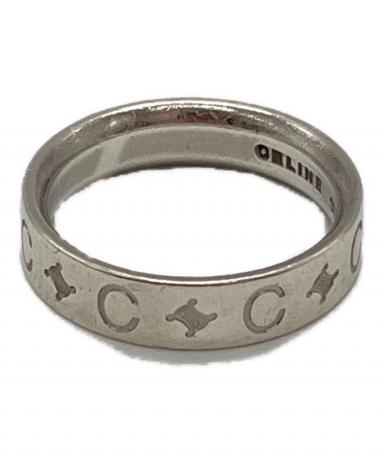セリーヌ　マカダム　シルバーリング　サイズ約14号 中古・古着通販】CELINE (セリーヌ) マカダム柄リング シルバー サイズ