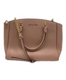 MICHAEL KORS（マイケルコース）の古着「Ellis ラージ サッチェル2WAYバッグ」｜ピンク