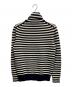 MONCLER (モンクレール) タートルネック ボーダーニット ホワイト×ネイビー サイズ:M：20000円