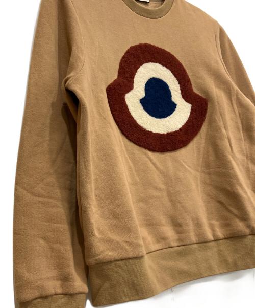 MONCLER（モンクレール）MONCLER (モンクレール) 17AW ムートンロゴワッペン スウェット ブラウン サイズ:Mの古着・服飾アイテム