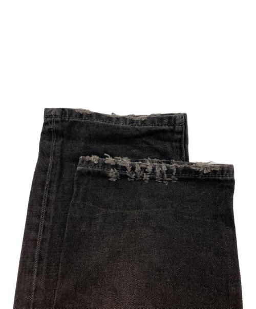 Denim & Supply Ralph Lauren（デニム＆サプライ ラルフローレン）DENIM & SUPPLY RALPH LAUREN (デニム＆サプライ ラルフローレン) 星条旗リペア ダメージ加工デニムパンツ ブラック サイズ:31の古着・服飾アイテム