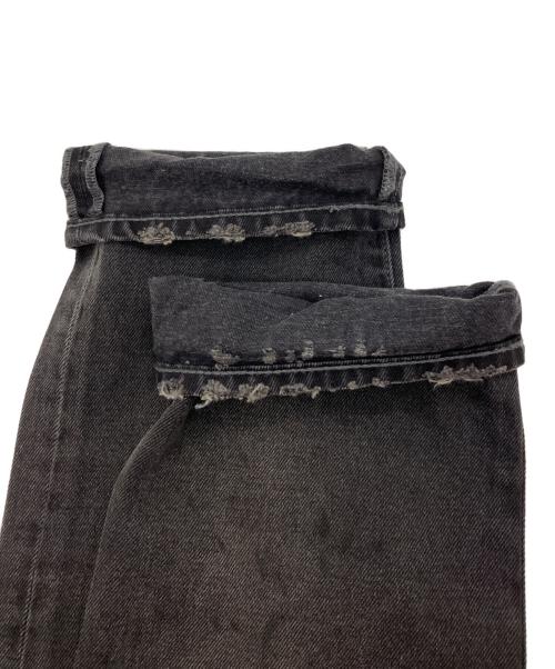 Denim & Supply Ralph Lauren（デニム＆サプライ ラルフローレン）DENIM & SUPPLY RALPH LAUREN (デニム＆サプライ ラルフローレン) 星条旗リペア ダメージ加工デニムパンツ ブラック サイズ:31の古着・服飾アイテム
