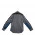 JUNYA WATANABE COMME des GARCONS ((ジュンヤワタナベ コムデギャルソン) 00S コットン シャツジャケット ホワイト×ブルー サイズ:XL：8000円