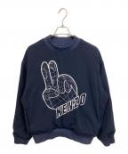 KENZOケンゾー）の古着「PEACE SIGN スウェット」｜ネイビー
