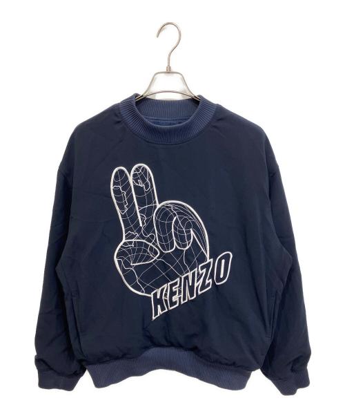 KENZO（ケンゾー）KENZO (ケンゾー) PEACE SIGN スウェット ネイビー サイズ:Lの古着・服飾アイテム