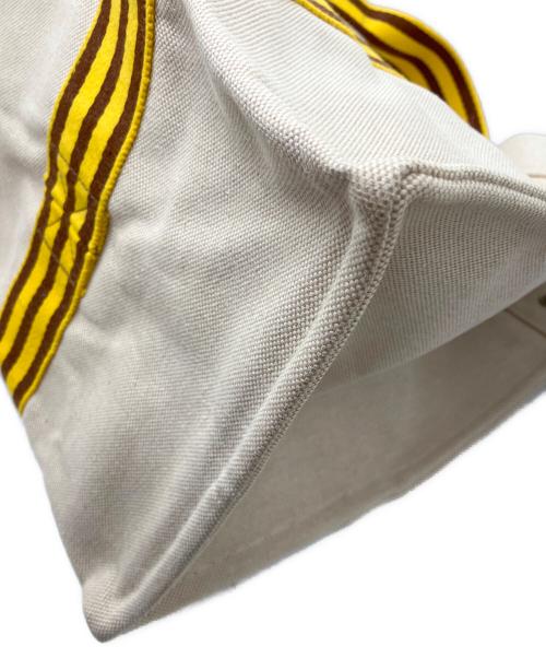 HERMES（エルメス）HERMES (エルメス) ボラボラGM キャンバス トートバッグ アイボリー×イエローの古着・服飾アイテム