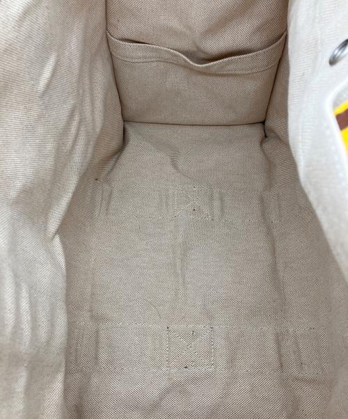 HERMES（エルメス）HERMES (エルメス) ボラボラGM キャンバス トートバッグ アイボリー×イエローの古着・服飾アイテム