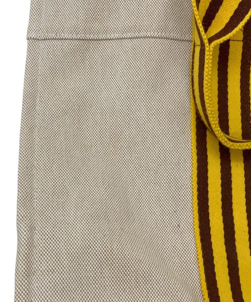 HERMES（エルメス）HERMES (エルメス) ボラボラGM キャンバス トートバッグ アイボリー×イエローの古着・服飾アイテム