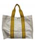 HERMES (エルメス) ボラボラGM キャンバス トートバッグ アイボリー×イエロー：25000円