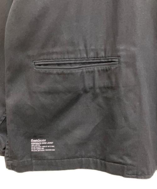 FreshService（フレッシュサービス）FreshService (フレッシュサービス) CORPORATE CHINO JACKET　テーラードジャケット ブラック サイズ:Lの古着・服飾アイテム