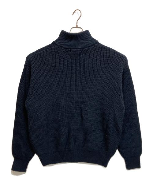 COMFORTABLE REASON（コンフォータブルリーズン）COMFORTABLE REASON (コンフォータブルリーズン) Harf Zip Knit ネイビー サイズ:XLの古着・服飾アイテム