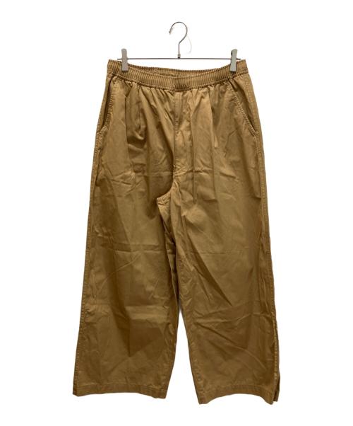 COMME des GARCONS HOMME（コムデギャルソン オム）COMME des GARCONS HOMME (コムデギャルソン オム) 綿ギャバ イージーパンツ ブラウン サイズ:Mの古着・服飾アイテム