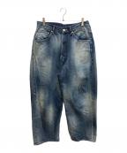 ANCELLMアンセルム）の古着「AGING WIDE 5P DENIM PANTS」｜インディゴ