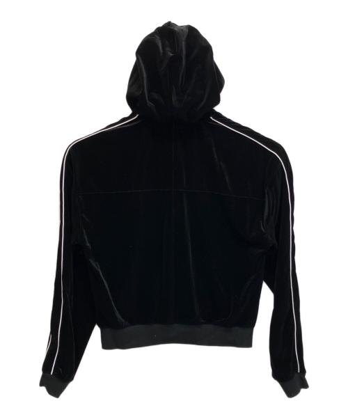 LAST NEST（ラストネスト）last nest (ラストネスト) Velvet Track Hoodie  ベロアジップパーカー ブラック サイズ:Lの古着・服飾アイテム