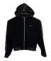 last nest（ラストネスト）の古着「Velvet Track Hoodie  ベロアジップパーカー」｜ブラック