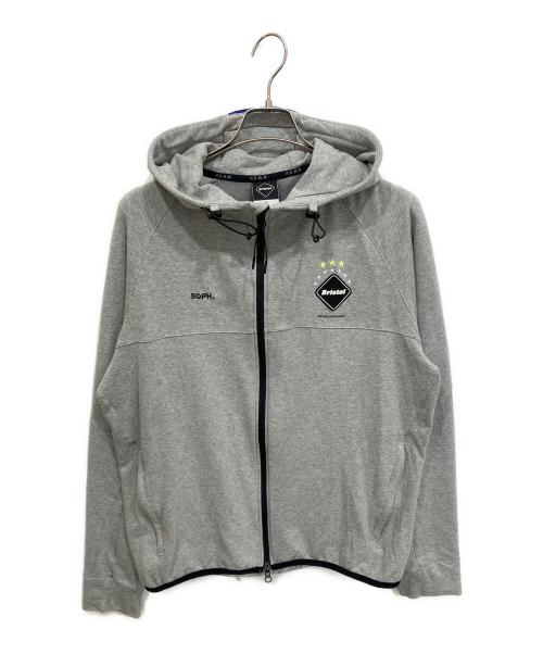 F.C.R.B.（エフシーレアルブリストル）F.C.R.B. (エフシーレアルブリストル) 17SS VENTILATION HOODY ジップパーカー グレー サイズ:XLの古着・服飾アイテム