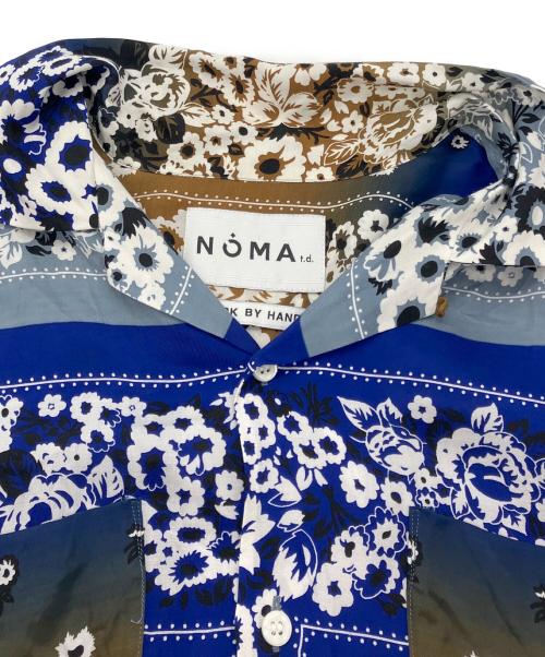 NO MAD（ノーマッド）NO MAD (ノーマッド) Draw Your Garden Shirt シャツ ブラウン×ブルー サイズ:2の古着・服飾アイテム
