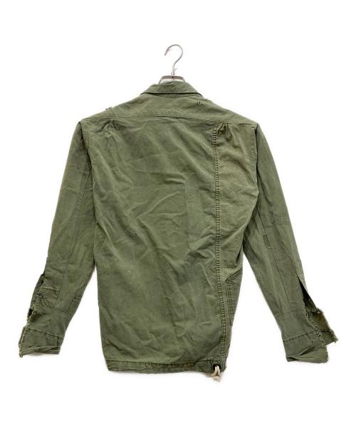 GREG LAUREN（グレッグローレン）GREG LAUREN (グレッグローレン) ARMY TENT STUDIO SHIRT ミリタリーシャツ オリーブ サイズ:1の古着・服飾アイテム