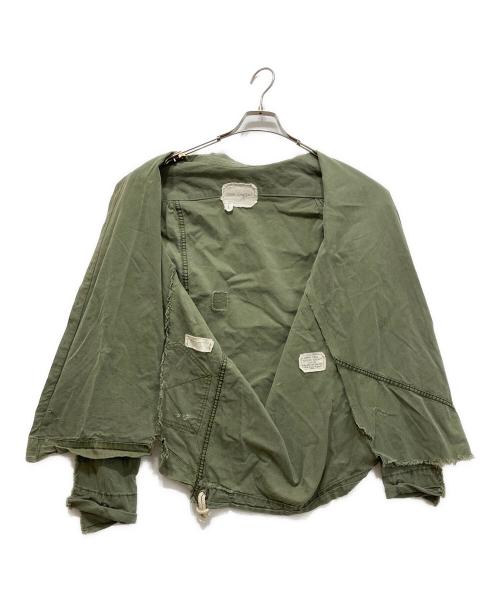 GREG LAUREN（グレッグローレン）GREG LAUREN (グレッグローレン) ARMY TENT STUDIO SHIRT ミリタリーシャツ オリーブ サイズ:1の古着・服飾アイテム