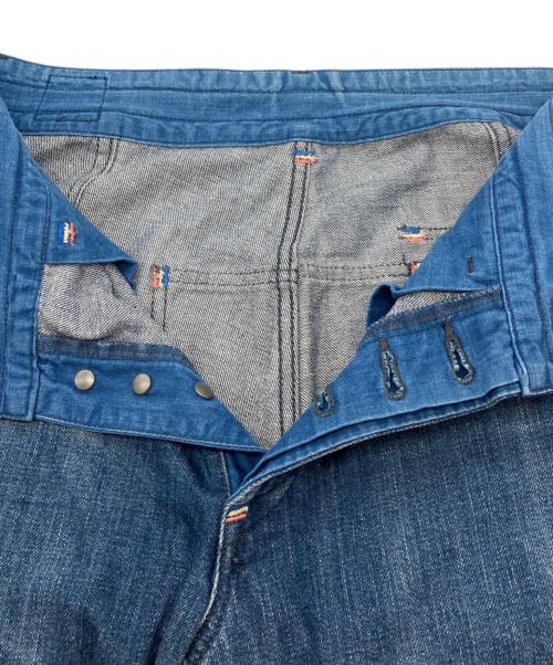 Porter Classic（ポータークラシック）Porter Classic (ポータークラシック) ワイドデニムパンツ ブルー サイズ:Sの古着・服飾アイテム