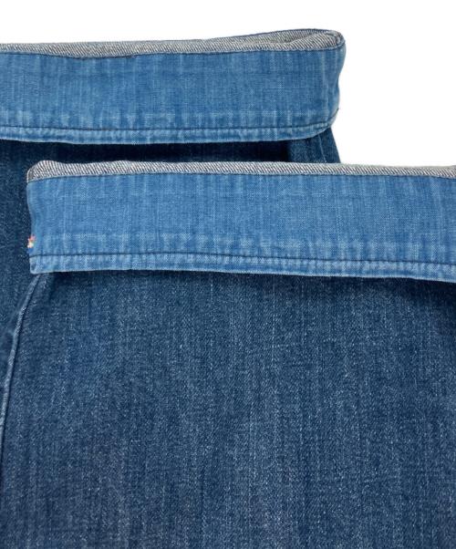 Porter Classic（ポータークラシック）Porter Classic (ポータークラシック) ワイドデニムパンツ ブルー サイズ:Sの古着・服飾アイテム