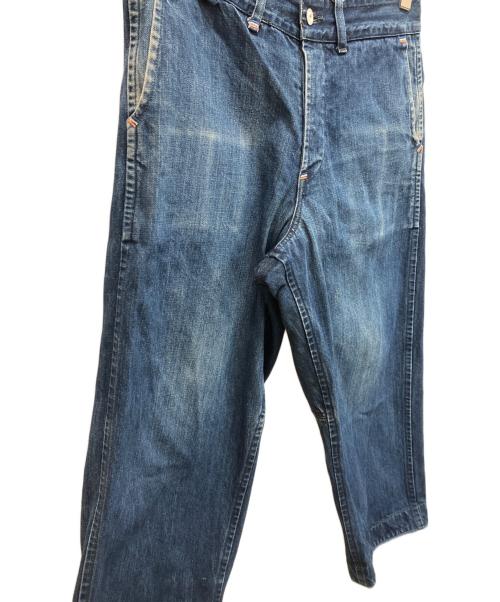 Porter Classic（ポータークラシック）Porter Classic (ポータークラシック) ワイドデニムパンツ ブルー サイズ:Sの古着・服飾アイテム