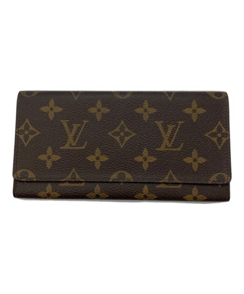 LOUIS VUITTON（ルイ ヴィトン）LOUIS VUITTON (ルイ ヴィトン) ポルトフォイユ3カルトクレディ 札入れ ブラウンの古着・服飾アイテム