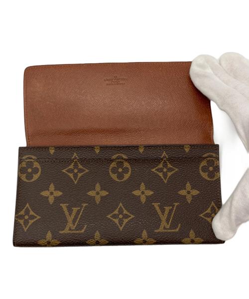 LOUIS VUITTON（ルイ ヴィトン）LOUIS VUITTON (ルイ ヴィトン) ポルトフォイユ3カルトクレディ 札入れ ブラウンの古着・服飾アイテム