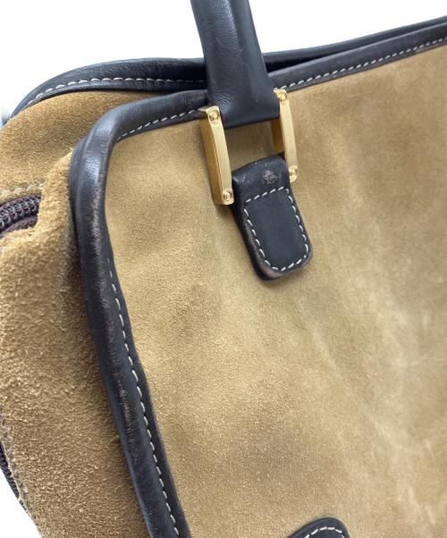 LOEWE（ロエベ）LOEWE (ロエベ) アマソナ28 スエードハンドバッグ ブラウンの古着・服飾アイテム