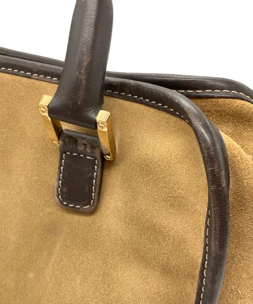 LOEWE（ロエベ）LOEWE (ロエベ) アマソナ28 スエードハンドバッグ ブラウンの古着・服飾アイテム
